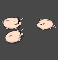 Piggy Bank Heist t-shirt design