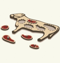 Cow Puzzle t-shirt design