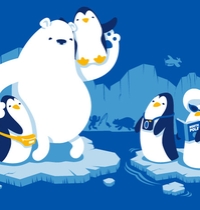 Penguins On Holiday t-shirt design
