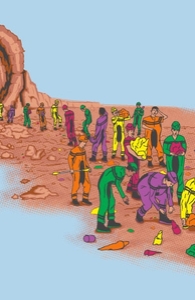 The Earie Mine of Crayon Canyon