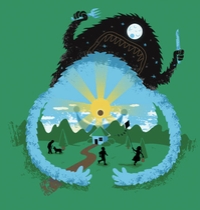 As Day Is Swallowed Up By Night t-shirt design