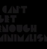 I can't get enough minimalism t-shirt design