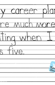 My career plans were much more exciting when I was five.