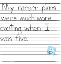 My career plans were much more exciting when I was five. t-shirt design
