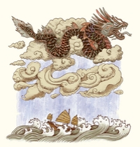 Prevailing Dragon Winds t-shirt design