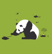 Pandamonium t-shirt design