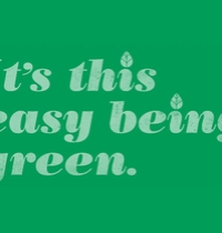 It's this easy being green. t-shirt design