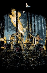 HOT CHICKS ON WOLVES