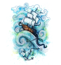 Long Journey t-shirt design
