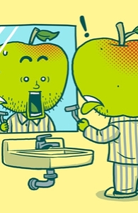 The Apple Shaving Accident