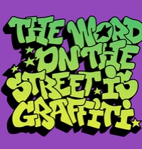 The Word on the Street is Graffiti t-shirt design