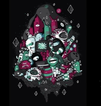 Floating Crystal t-shirt design