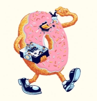 Donuts Love Policemen t-shirt design