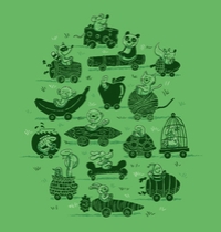 Critter Cars t-shirt design