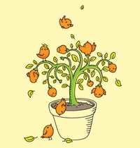 The Birdie Tree t-shirt design