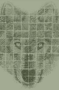 A Patchwork Wolf, Select Girly Organic V-Neck