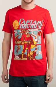 Captain Obvious!, Was $12.95 - Now $8.99! + Threadless Collection