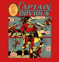 Captain Obvious t-shirt design