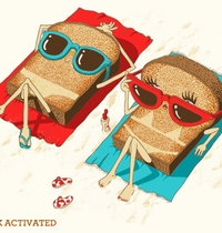 Toast t-shirt design