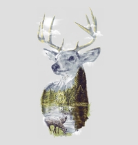 Mo Deer Nature t-shirt design