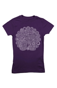Peacock at Night, Lil' Girly + Threadless Collection