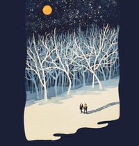 If On A Winter s Night Young Lovers t-shirt design