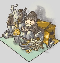Recessionopoly t-shirt design
