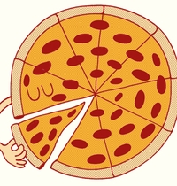 Pizza Loves Pizza t-shirt design