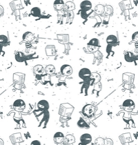 Pop Culture Clash t-shirt design