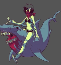 Sharkquestrian t-shirt design