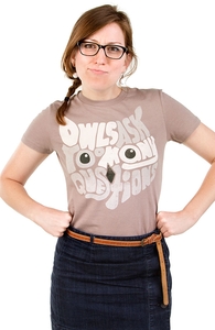 Owls Ask Too Many Questions, $4.99 Tees + Threadless Collection