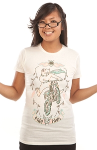 Motocross-Stitch Kitteh, $4.99 Tees + Threadless Collection