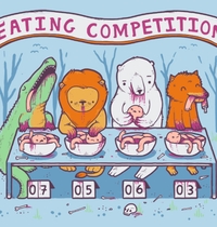 Eating Competition t-shirt design