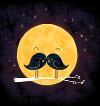 Moonstache t-shirt design