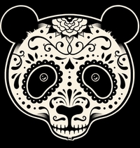 Day of the Dead Panda t-shirt design