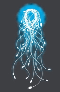 Electric Jellyfish: iPad Case