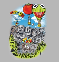 Epic Adventure Muppets DTG t-shirt design
