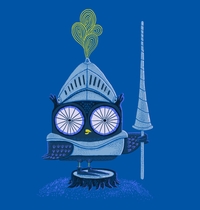 Knight Owl t-shirt design