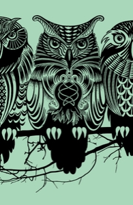 Owls Of The Nile: Small Zip Pouch, Girly Gifts + Threadless Collection