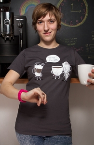 Coffee That's Always Late, Best Ladies T-Shirts + Threadless Collection