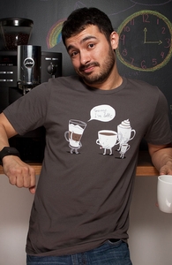 Coffee That's Always Late, New and Top Selling Funny T-Shirts + Threadless Collection