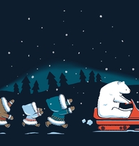 Grand Theft Arctic t-shirt design