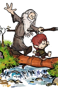 Halfling and Wizard
