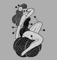 Pin Cushion Pin Up t-shirt design