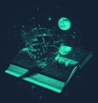 Crossing the Rough Sea of Knowledge t-shirt design