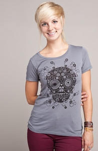 Sugar Skull: Select Threadless Girly Pima Tee , Sale! + Threadless Collection
