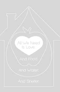 All We Need is Love. And Food. And Water. And Shelter.: Threadless Pet Bed, Pet Beds + Threadless Collection