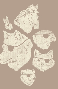 Animals With Eyepatches! Yes!: Threadless Pet Bed, Pet Beds + Threadless Collection