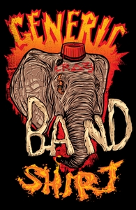 Generic Crazy Band Shirt, Justin's Designs + Threadless Collection