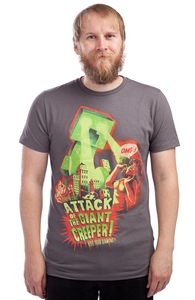 Attack of the Giant Creeper!, Minecraft Tees + Threadless Collection
